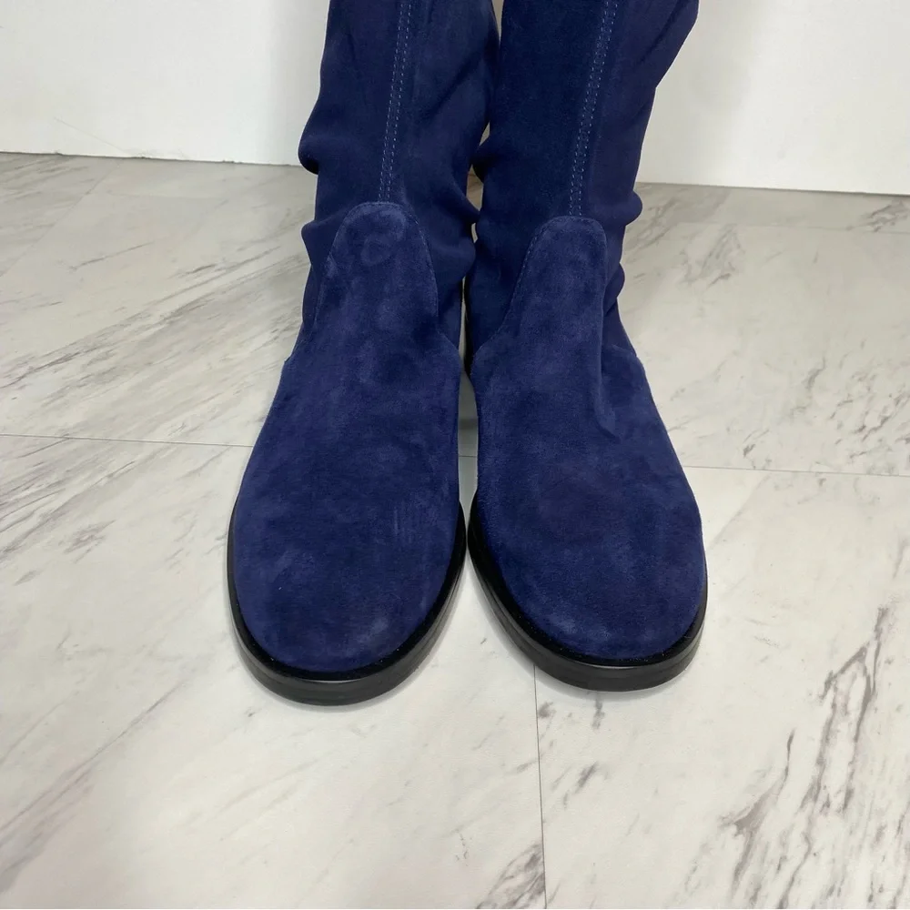 Stuart Weitzman Blue Suede Over The Knee Boot 7B